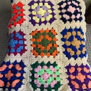 Multicolor Granny Square Blanket